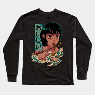 Tasty waves of ramen Long Sleeve T-Shirt